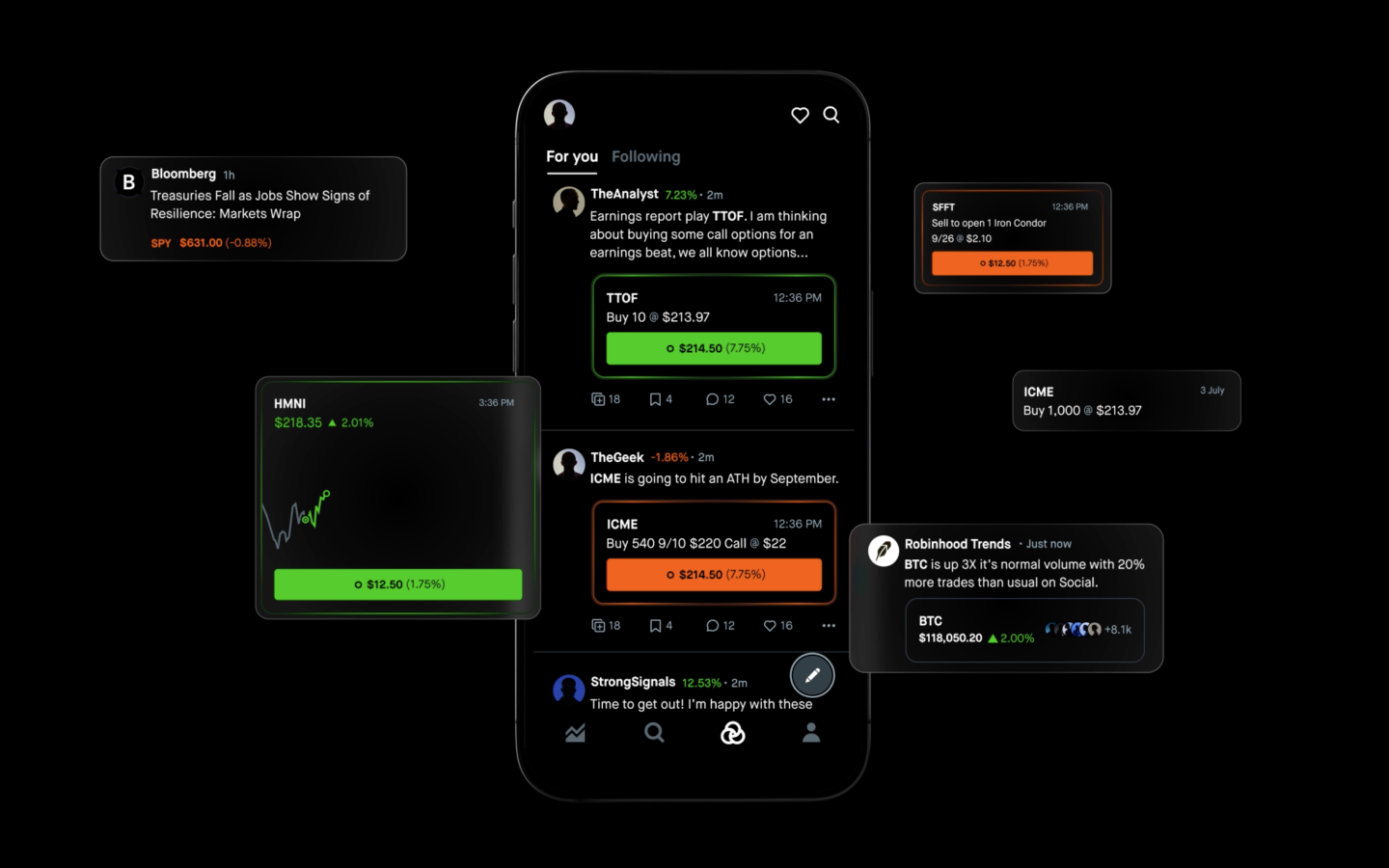 Track. Talk. Trade. All in one place